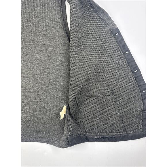 Men's Gray Cardigan Sweater Vest - Picture 8 of 9